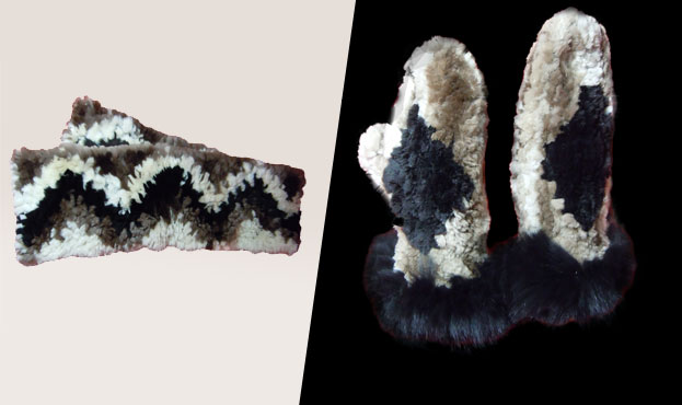 Real sheared beaver fur clothing