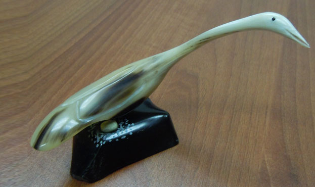 Inuit syle muskox horn carvings