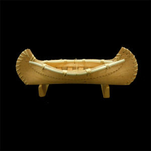 Miniature 10″ Birch Bark Canoe
