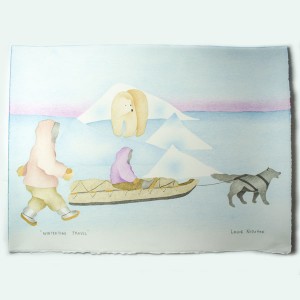 “Wintertime Travel” Inuit Print